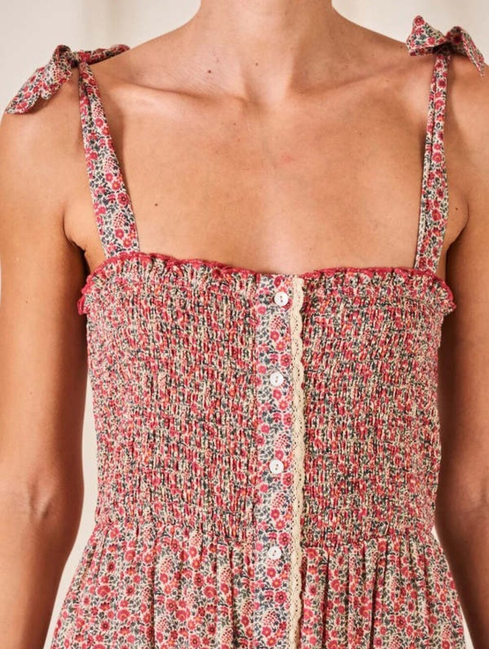 MABE Lana Print Ditsy Floral Cottagecore Sundress L